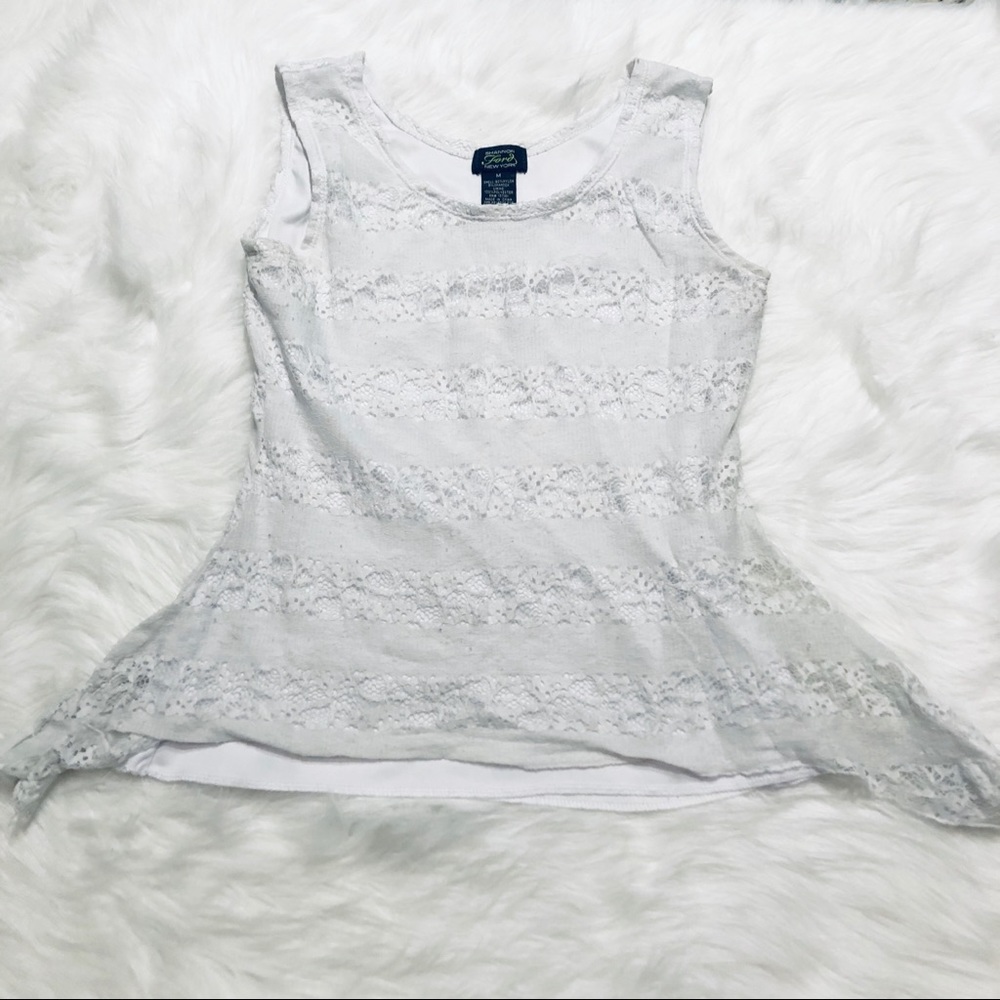 Shannon Ford New York White Lace Tank